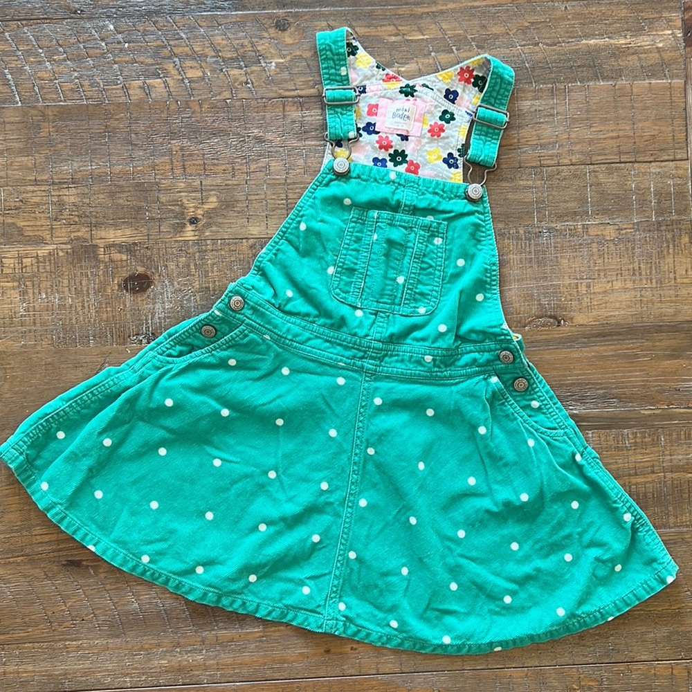 Mini Boden overall dress 6-7